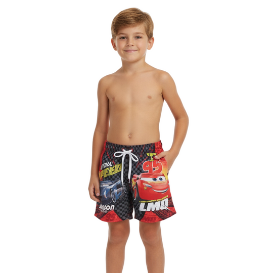 Traje de Baño Short Niño Disney Cars Rojo