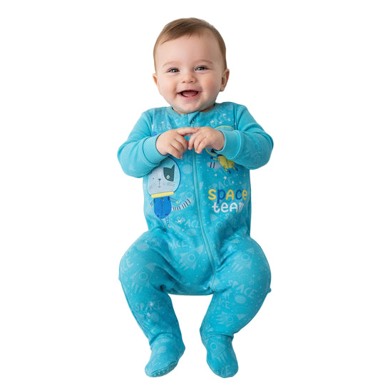 Pijama Bebé Niño Entero Polar Celeste H2O Wear