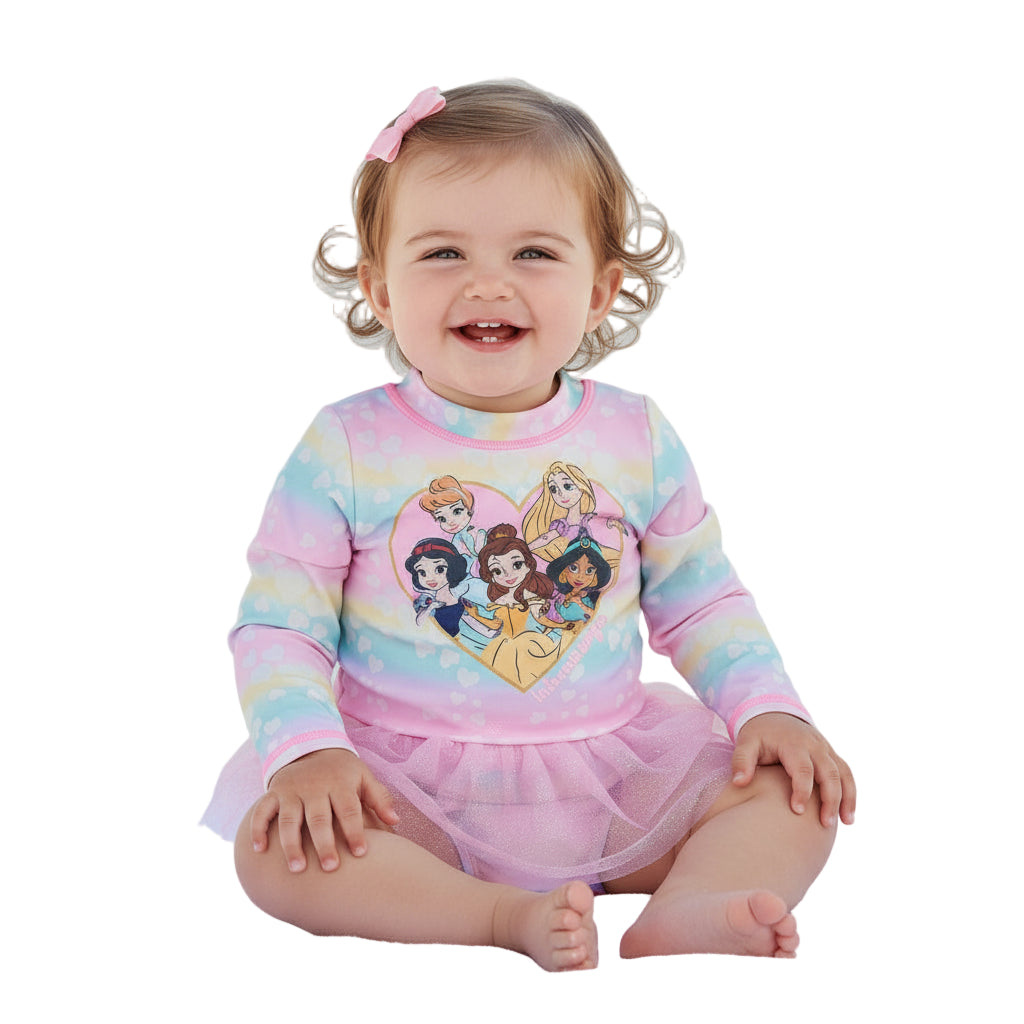Traje de Baño Bebe Niña Manga Larga UV50+ Princesas