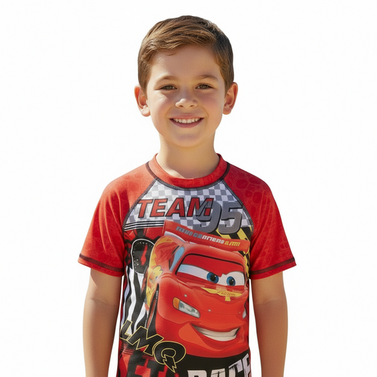 Traje de Baño Niño Polera UV50+ Cars Disney
