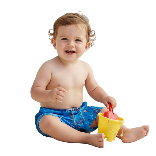 Traje de Baño Bebe Niño Short Est. Tiburon H2O Wear