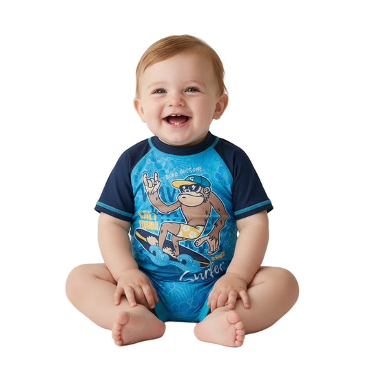 Traje de Baño Bebe Niño Body UV50+ Manga Corta H2O Wear