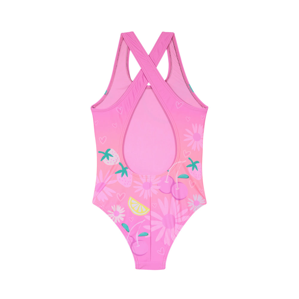 Traje de Baño Niña Entero UV30+ H2O Wear Fucsia