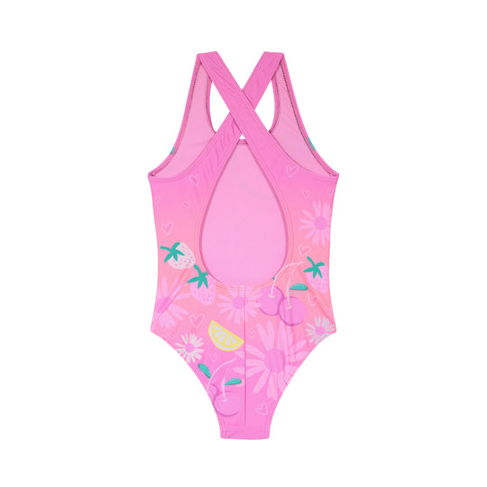 Traje de Baño Niña Entero UV30+ H2O Wear Fucsia