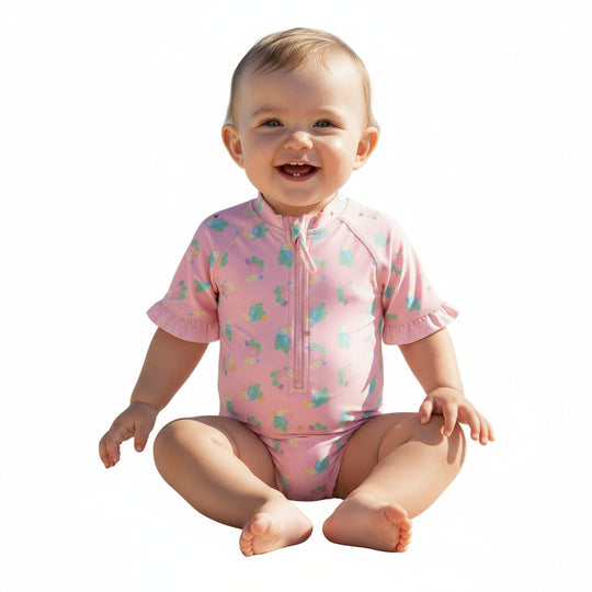Traje de Baño Bebe Niña Manga Corta UV50+ H2O Wear