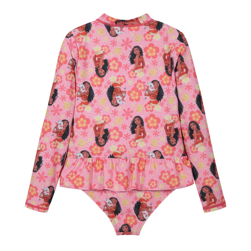 Traje de Baño Niña Entero UV50 M/Larga Princesas Disney