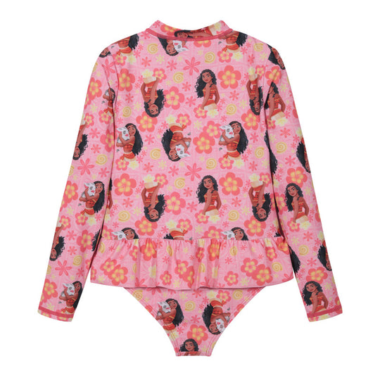 Traje de Baño Niña Entero UV50 M/Larga Princesas Disney