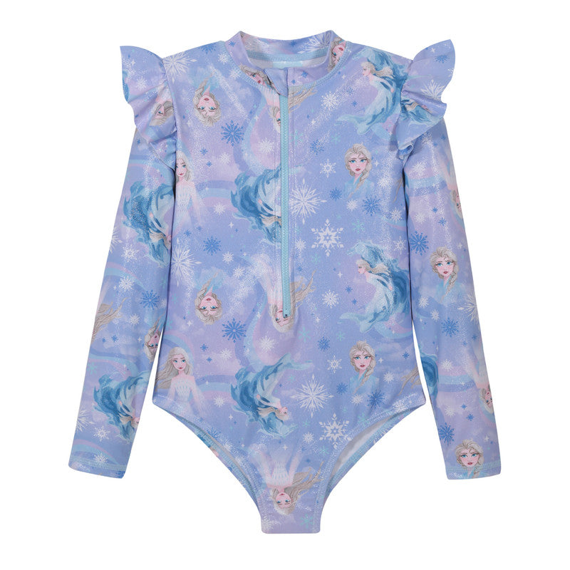 Traje de Baño Niña Entero UV50 M/Larga Frozen Disney