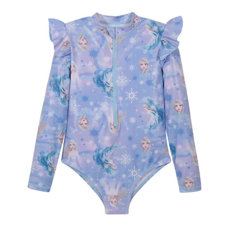 Traje de Baño Niña Entero UV50 M/Larga Frozen Disney