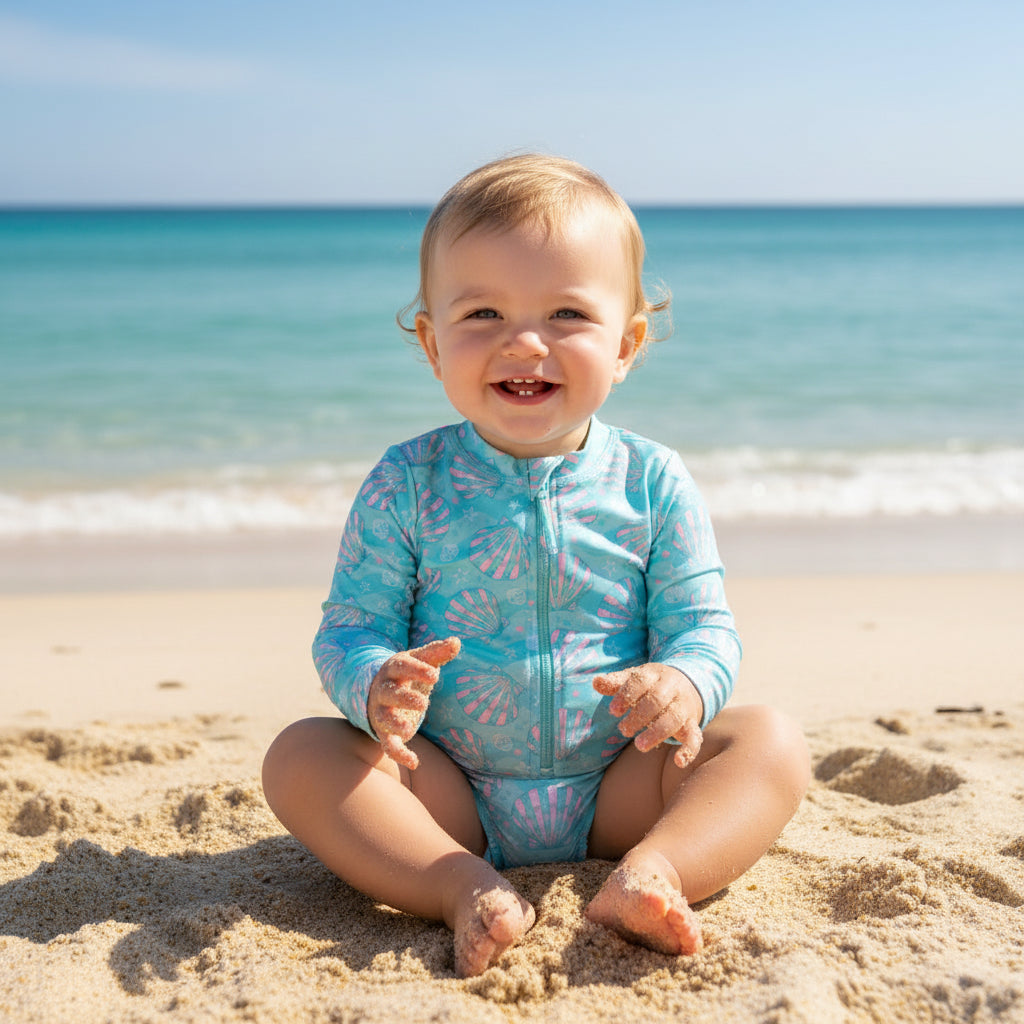 Traje de baño Bebe Niña UV50 M/Larga H2O Wear Calipso