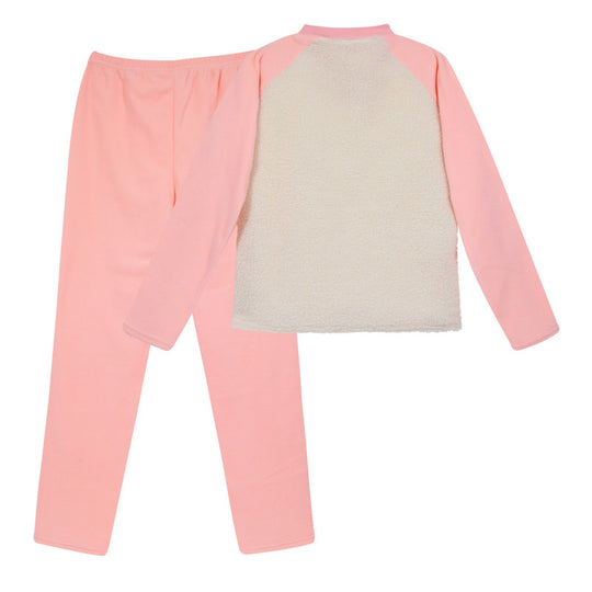 Pijama Teens Niña Sherpa Polar Bordado H2O Wear Coral
