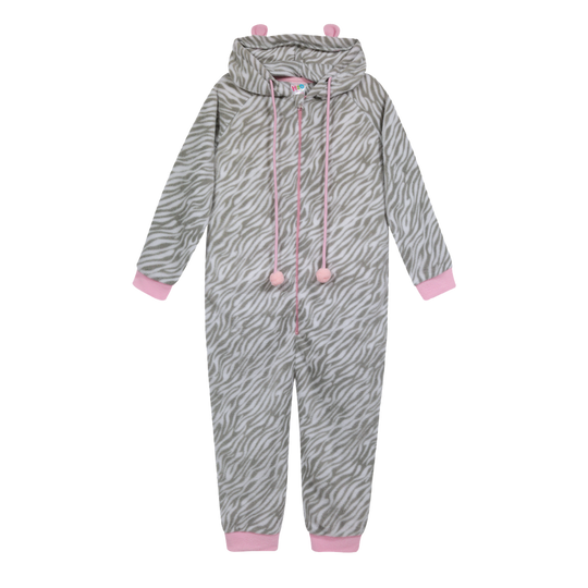 Pijama Niña Polar Estampado H2O Wear Gris