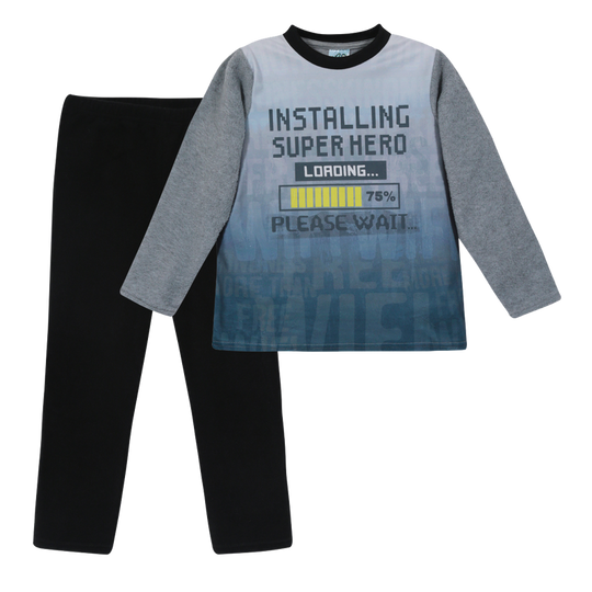 Pijama Niño Polar H2O Wear Gris