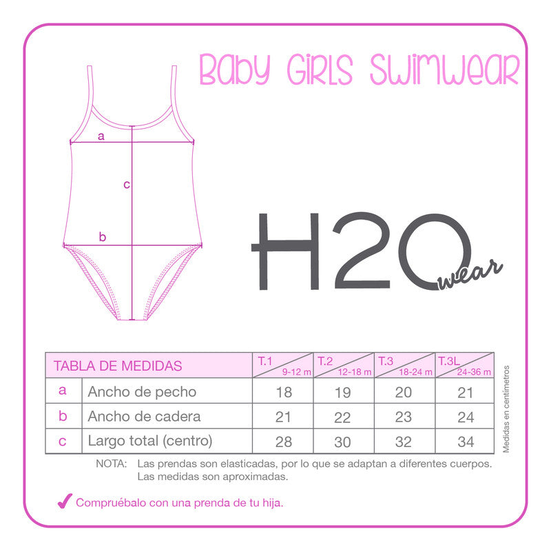 Traje de Baño Bebe UV 30 H2O Wear Blanco