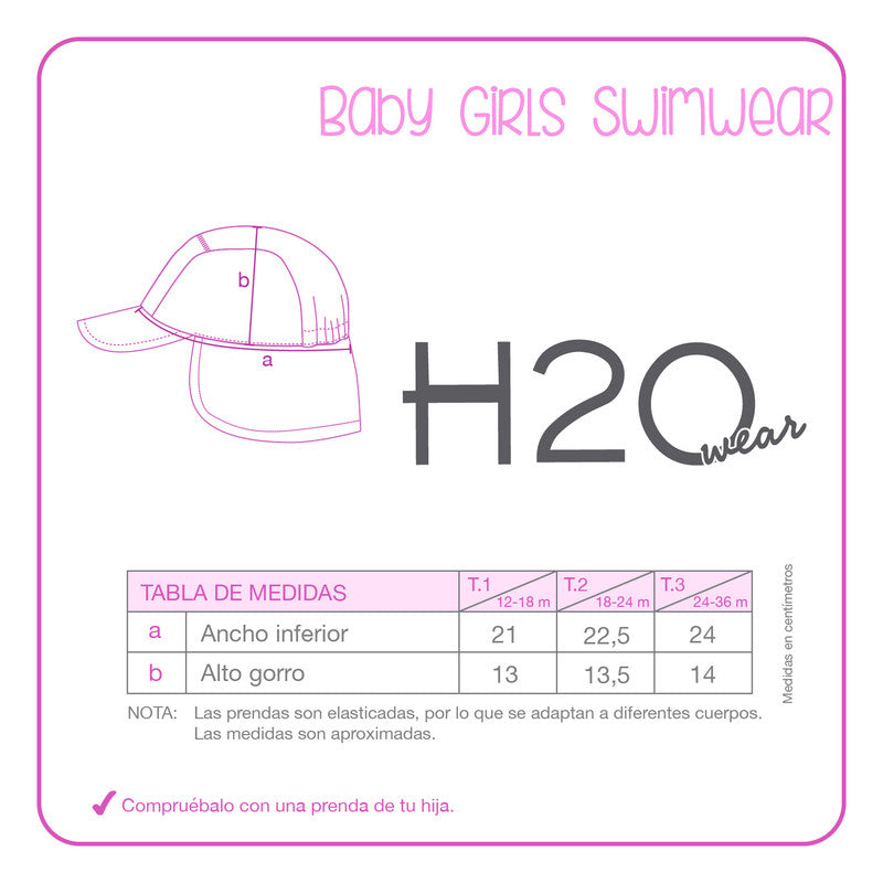 Jockey Bebe Niña UV30 H2O Wear Blanco
