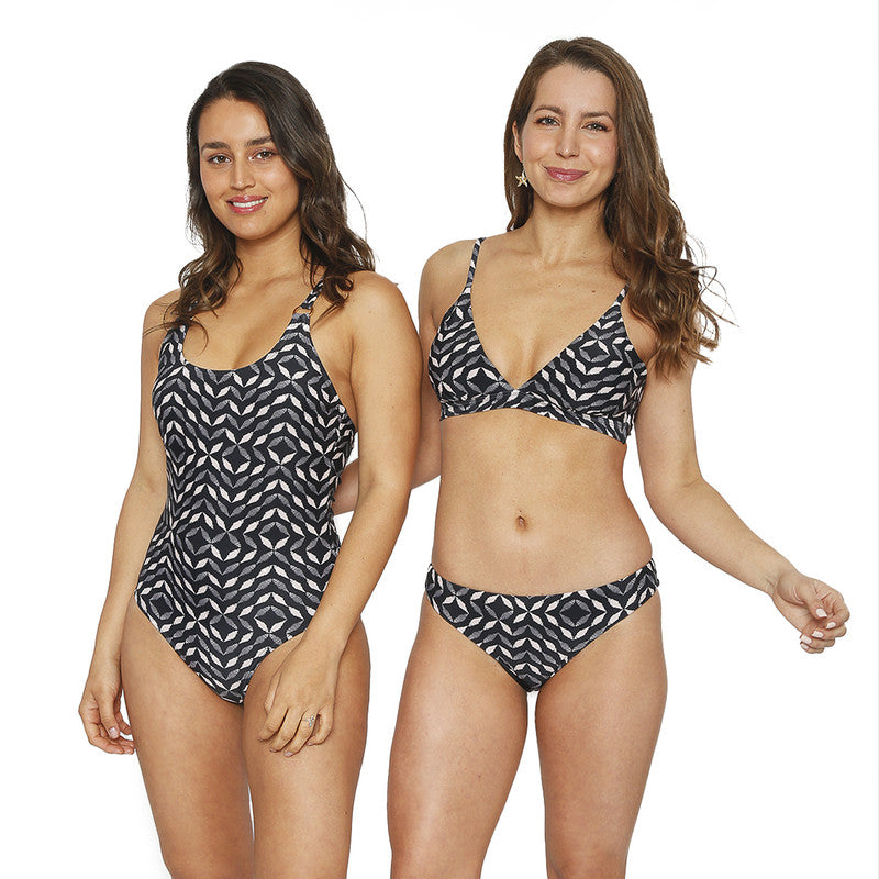 Traje de Baño Bikini Mujer H2O Wear Triangulo Banda Gris