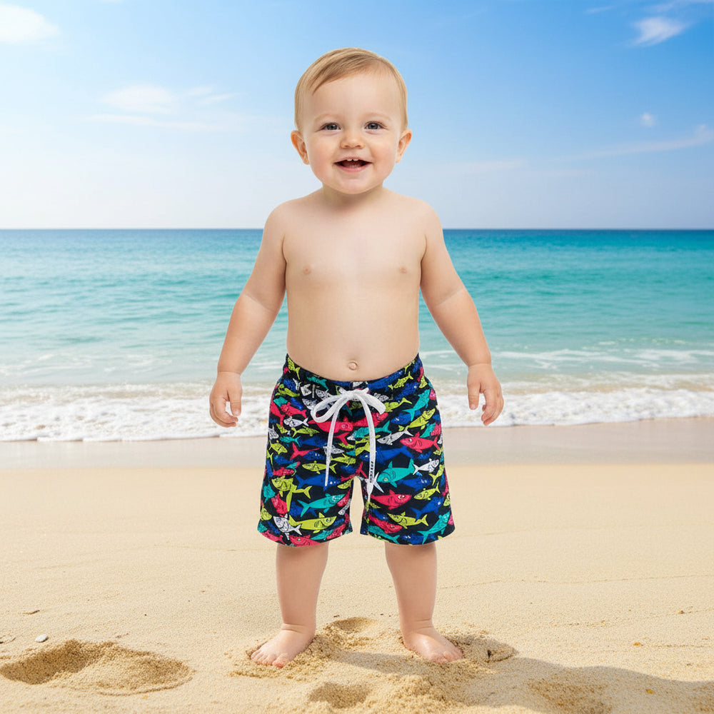Traje de Baño Bebe Niño Short H2O Wear Azul