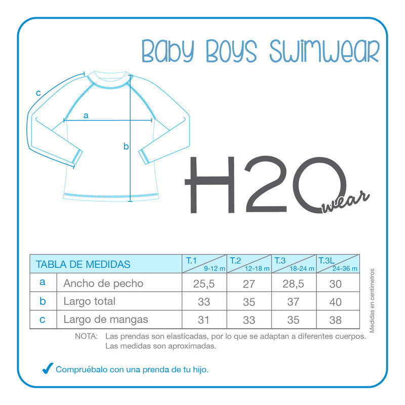 Polera UV50 Manga Larga para Bebe Niño Disney Rojo