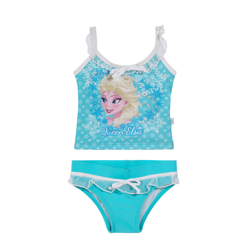 Traje de Baño Tankini para Niña Turquesa