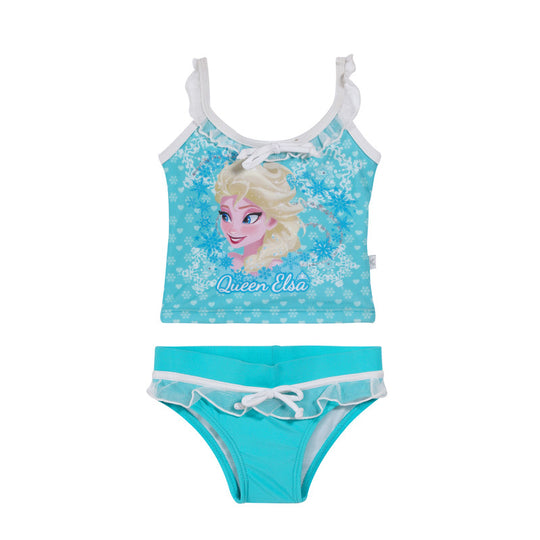 Traje de Baño Tankini para Niña Turquesa