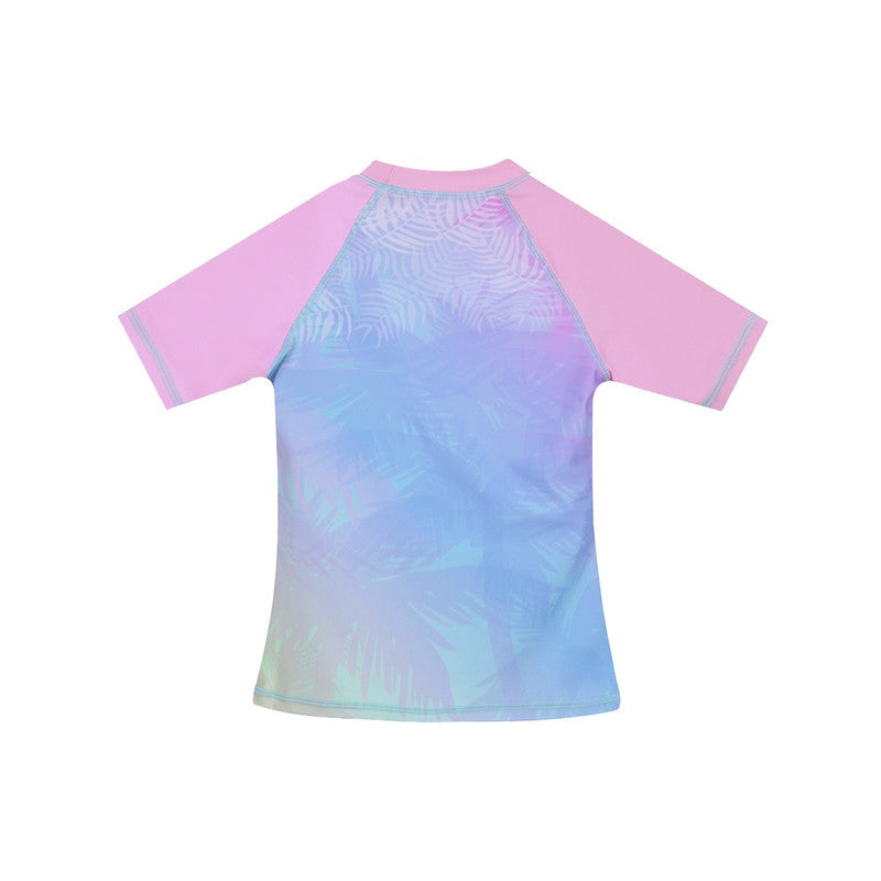 Polera Niña Manga Corta UV50 Rosa H2O Wear