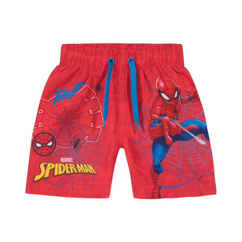 Traje de Baño Bebe Niño Short Disney Spiderman Rojo
