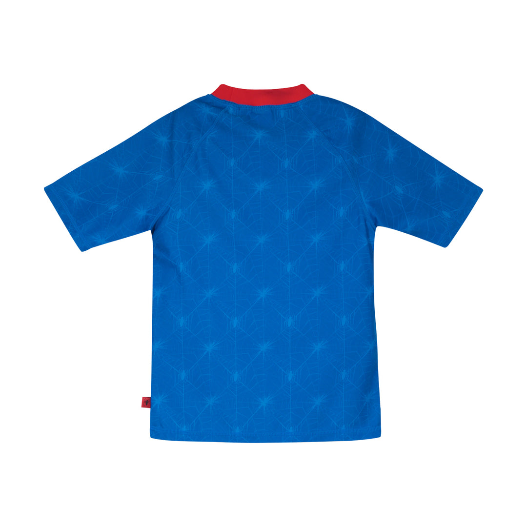 Polera Niño Manga Corta UV 50+ Disney Spiderman Azul