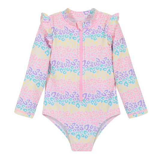 Traje de Baño Bebe Niña Entero UV50+ Blanco M/Larga