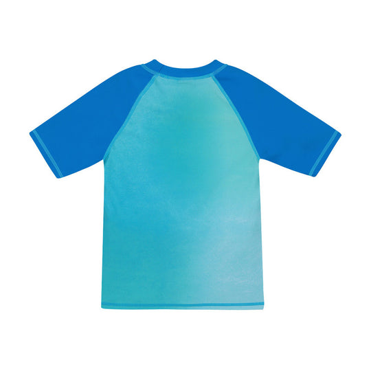 Polera Niño UV50+ H2O Wear M/Corta Turquesa