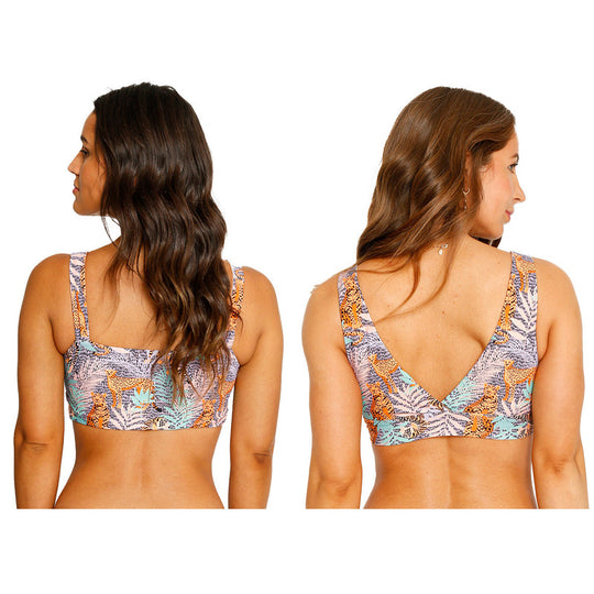Traje de Baño Bikini Top Two Ways para Mujer Morado