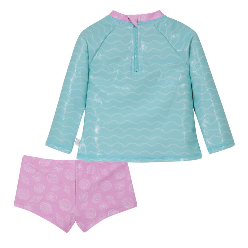 Traje de Baño Bebe Niña Set UV50+ Manga larga Princesas
