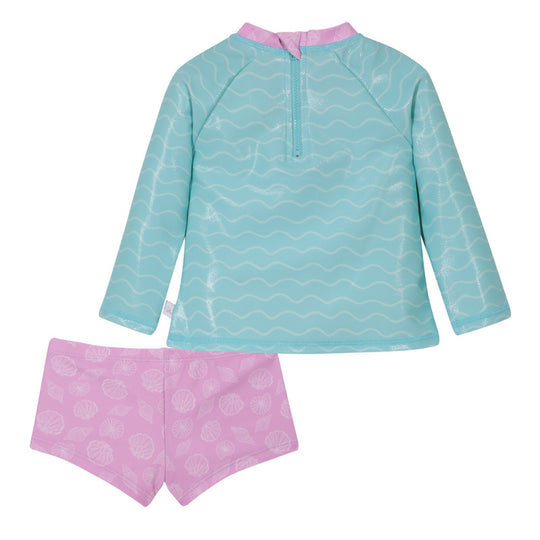 Traje de Baño Bebe Niña Set UV50+ Manga larga Princesas