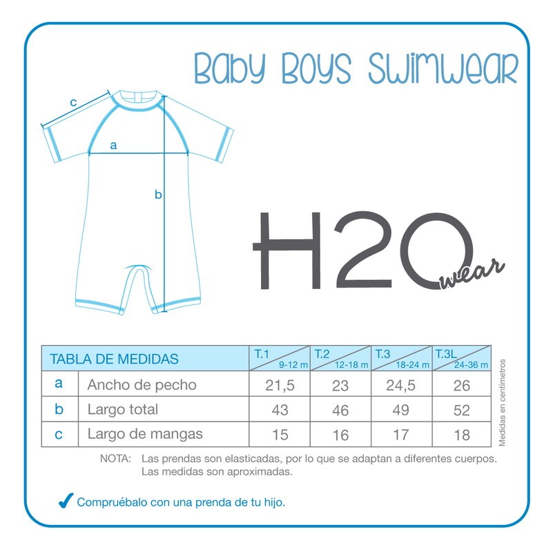 Traje de Baño Bebe Niño Body UV50+ Spidey Disney
