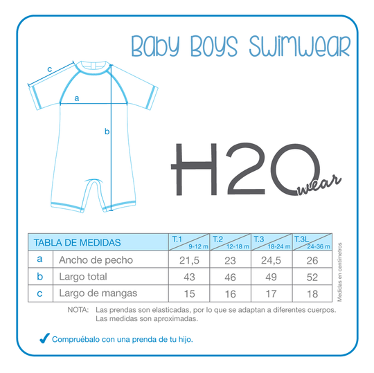 Traje de Baño Bebe Niño Body UV50+ Spidey Disney