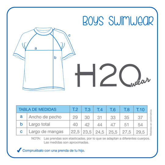 Traje de Baño Niño Polera UV50+ Spiderman Marvel Disney