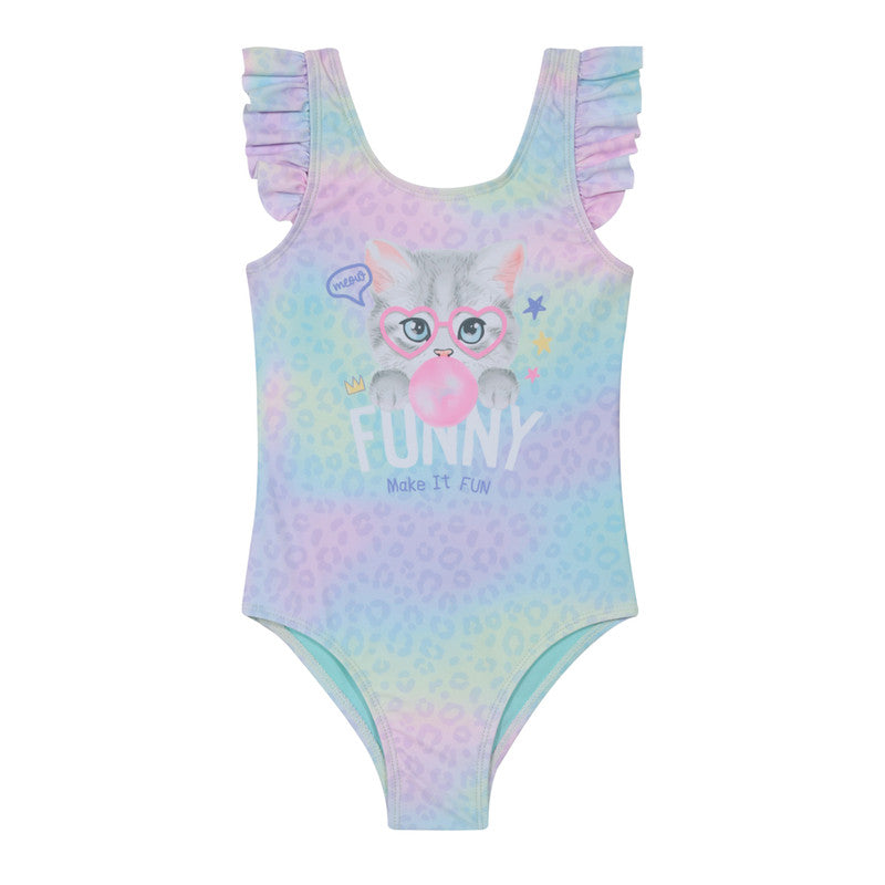Traje de Baño Niña Estamp. Vuelos UV30+ H2O Wear Lila