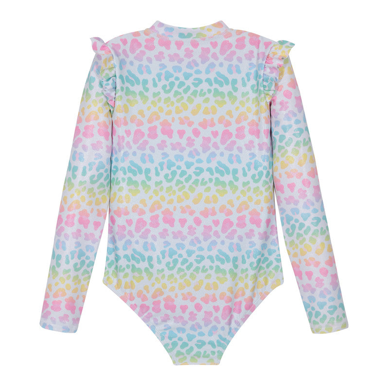 Traje de Baño Niña Manga Larga UV30 + Cierre H2O Wear