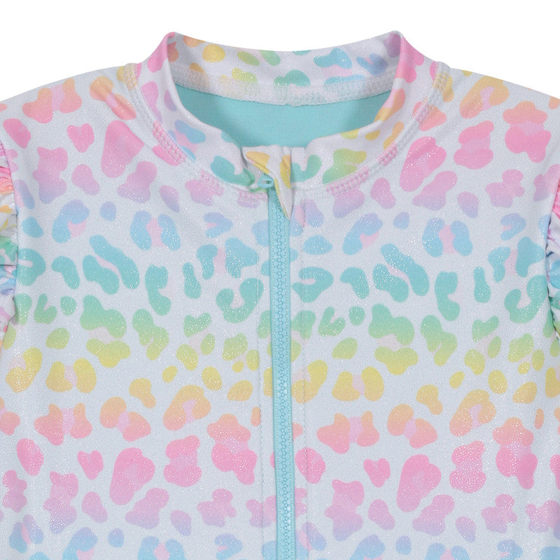 Traje de Baño Niña Manga Larga UV30 + Cierre H2O Wear
