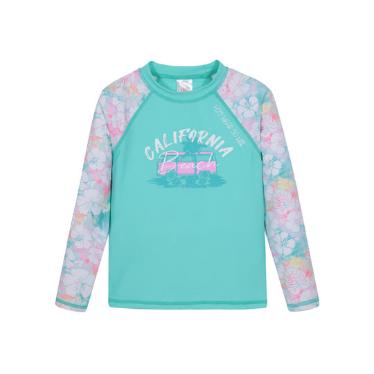 Traje de Baño Niña  Polera UV50 +  Manga Larga H2O Wear