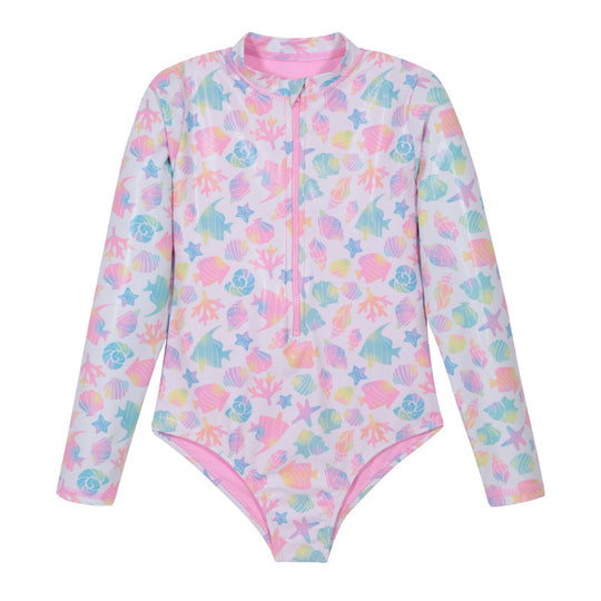 Traje de Baño Niña Manga Larga UV30+ H2O Wear