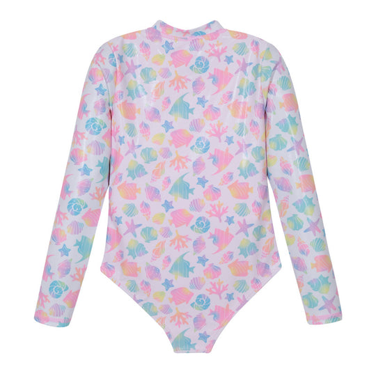 Traje de Baño Niña Manga Larga UV30+ H2O Wear