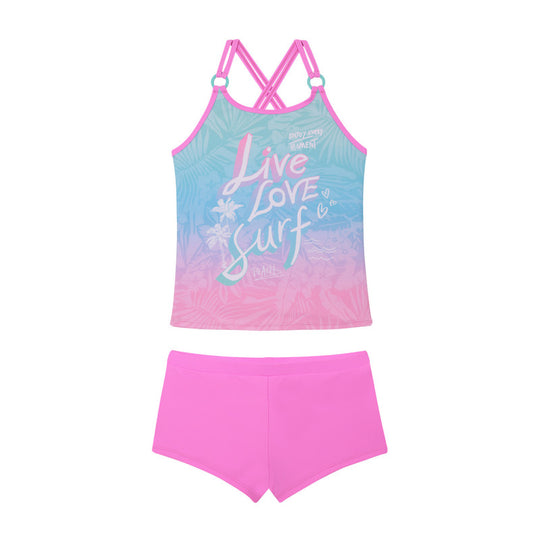 Traje de Baño Niña Teen Tankini UV30+ Argollas H2O Wear