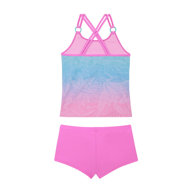 Traje de Baño Niña Teen Tankini UV30+ Argollas H2O Wear