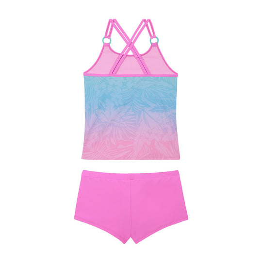 Traje de Baño Niña Teen Tankini UV30+ Argollas H2O Wear
