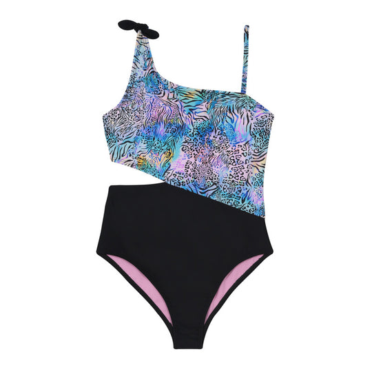 Traje de Baño Niña Teens Cut Out UV30+ H2O Wear Negro