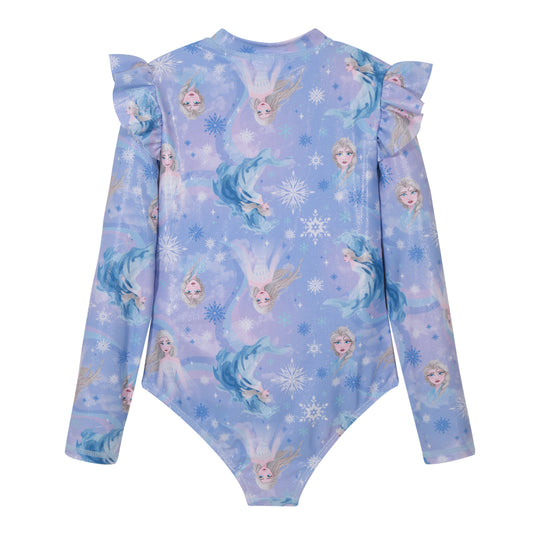 Traje de Baño Niña Entero UV50 M/Larga Frozen Disney