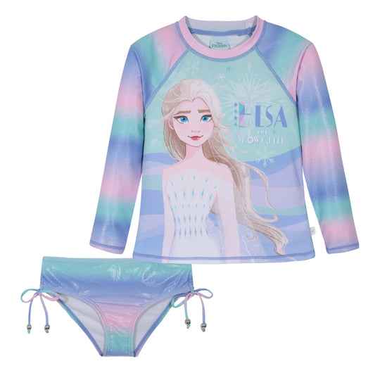 Traje de Baño Niña Set UV50 M/Larga Frozen Disney