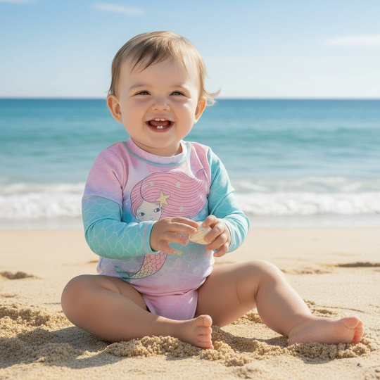 Traje de Baño Bebe Niña UV50 M/Larga H2O Wear