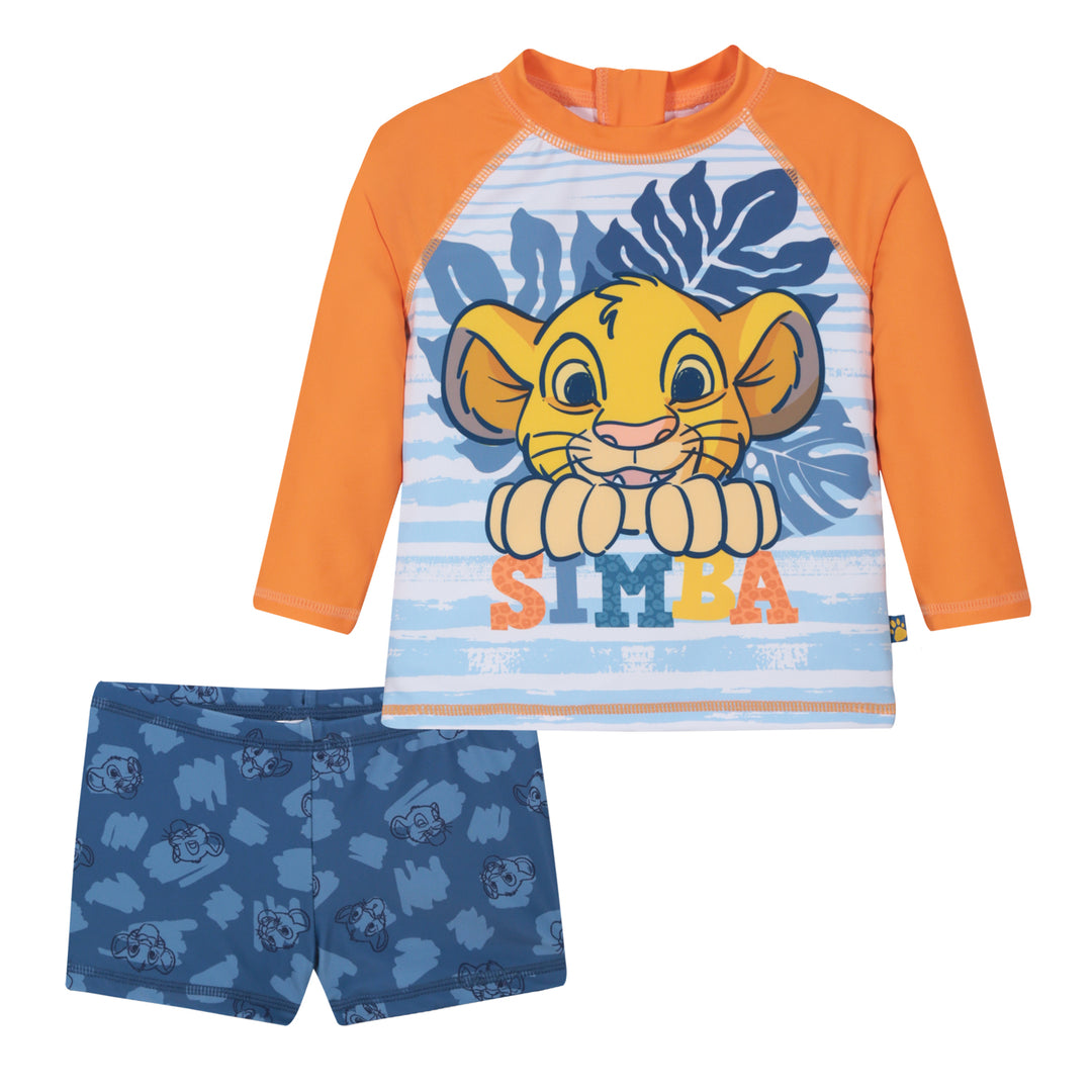 Traje de Baño Bebe Niño Set UV50 M/Larga  Rey Leon Disney