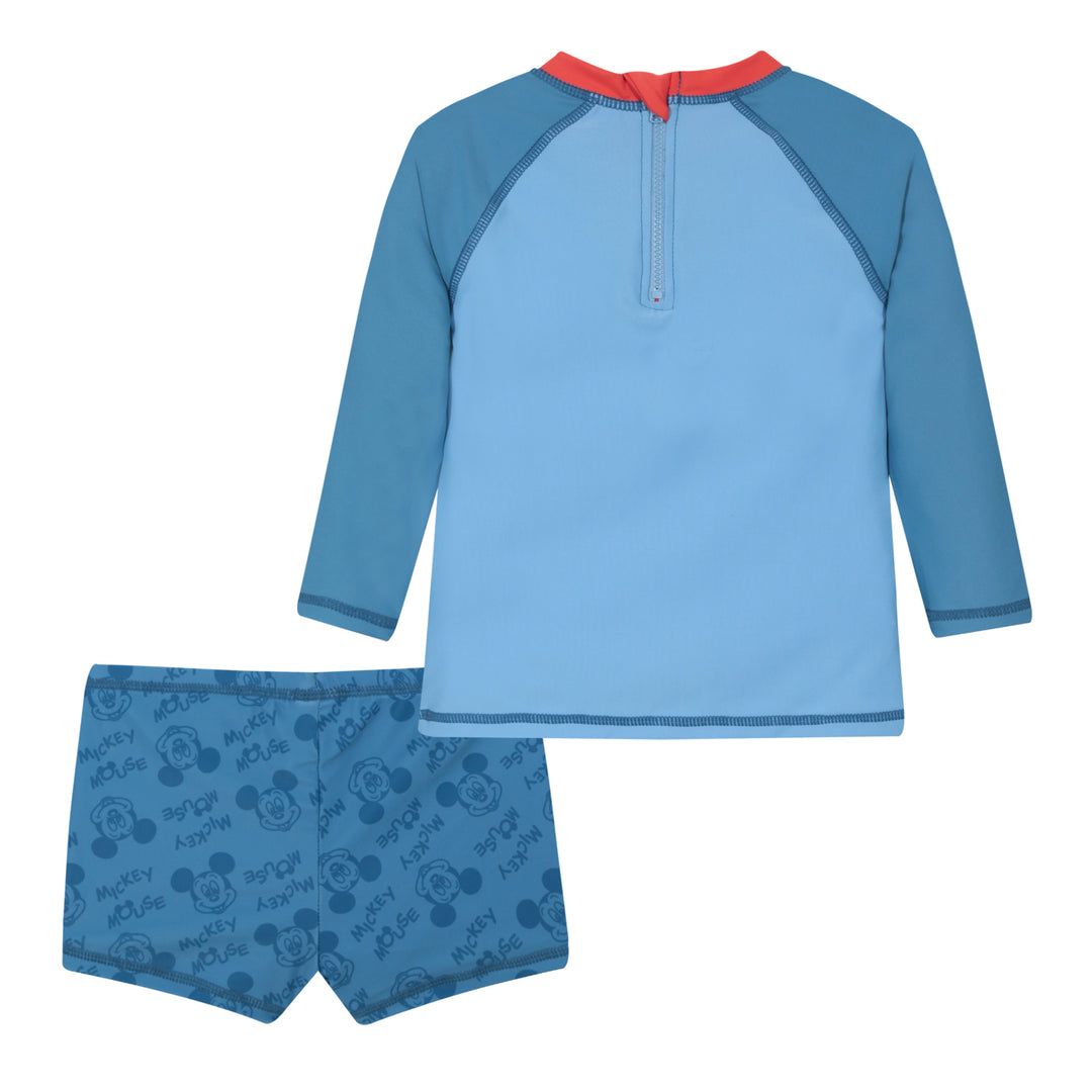 Traje de Baño Bebe Niño Set UV50 M/Larga Mickey Disney